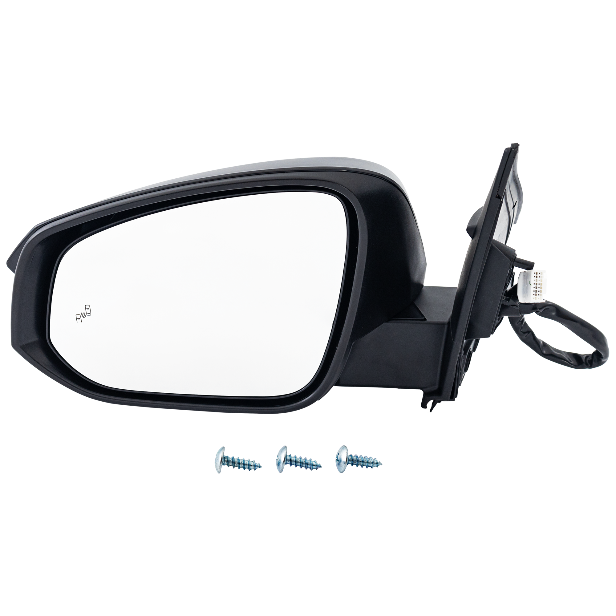 AM RAV4-16-18 MIRROR LH Power Manual Folding Heated Paintable w BSD Camera and Signal Light Japan Built Vehicle SKU TY296EL Partslink TO1320381 OEM 8794042C90 PFM