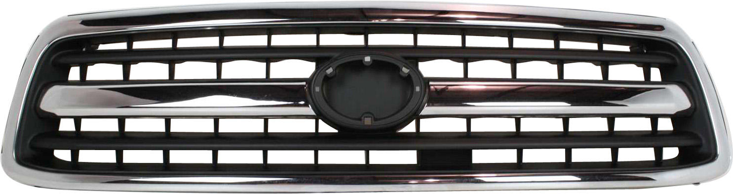 AM TUNDRA 00-02 GRILLE Chrome Shell Painted Black Insert SKU TY9009 Partslink TO1200223 OEM 531000C020