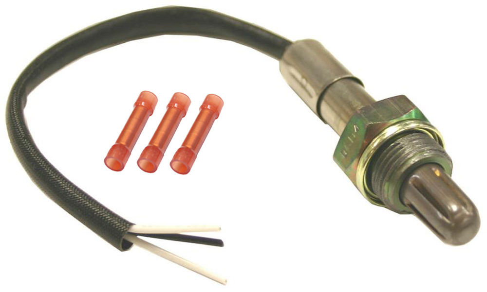 AM UNIVERSAL TYPE OXYGEN SENSOR Heated 3 wire 17 cm long Includes instructions and butt type SKU USOS 3000