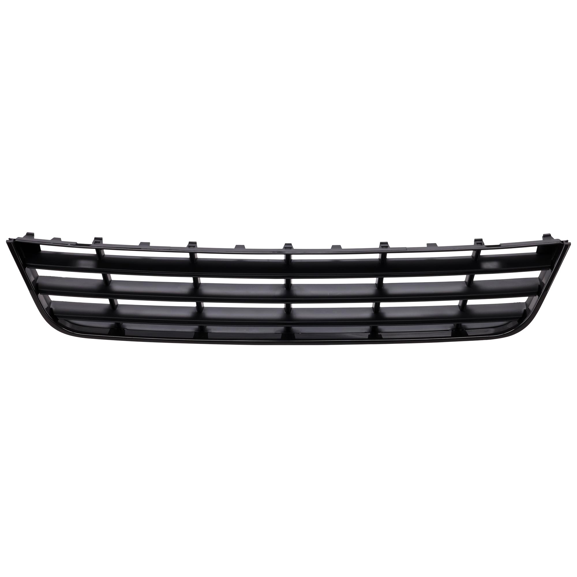 AM PASSAT 06-10 FRONT BUMPER GRILLE Center Lower Black w Black Moulding SKU V015306 Partslink VW1036112 OEM 3C08536719B9