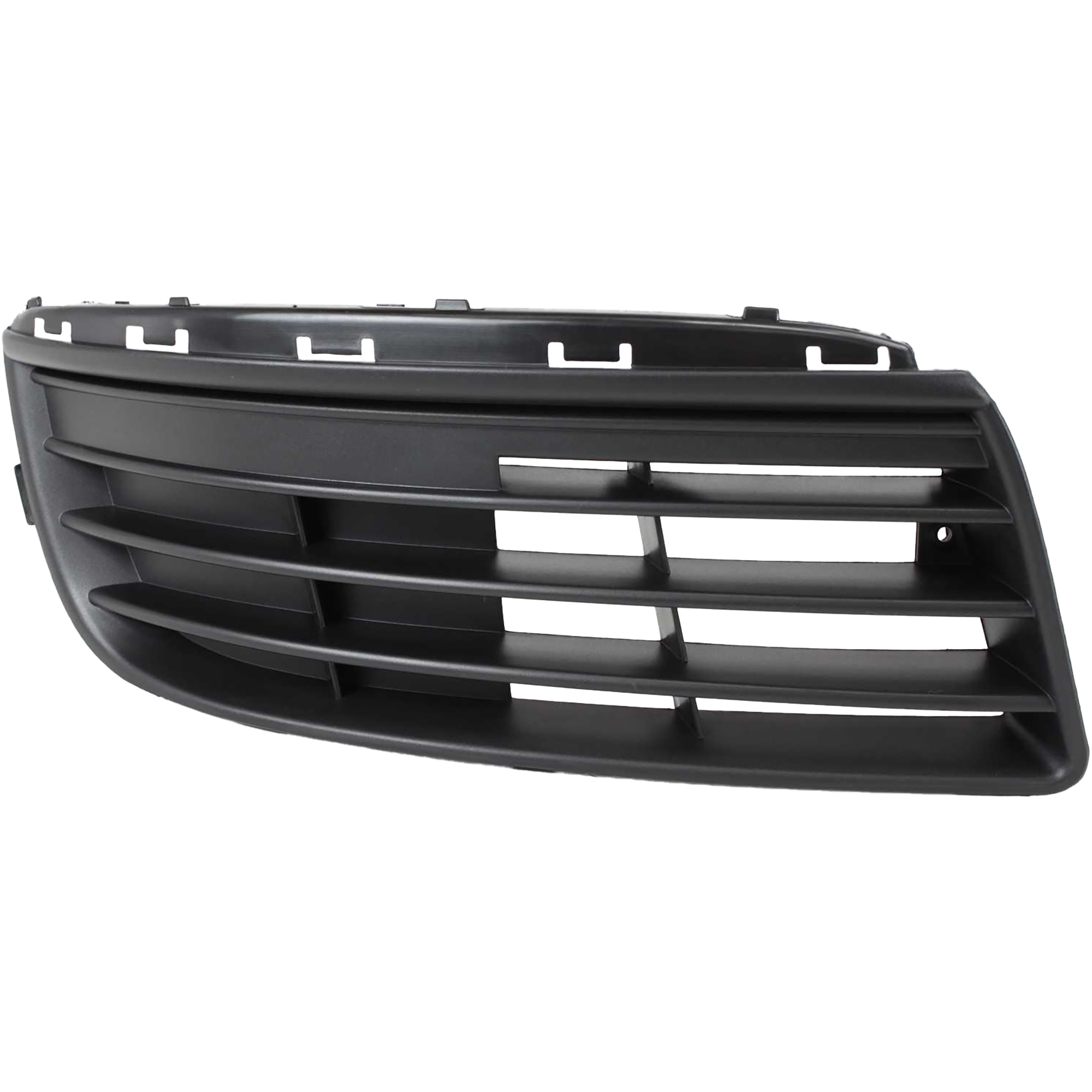 AM JETTA 05-10 FRONT BUMPER GRILLE RH Outer Textured Black w o Fog Light Hole SKU V015505 Partslink VW1036107 OEM 1K0853666F9B9
