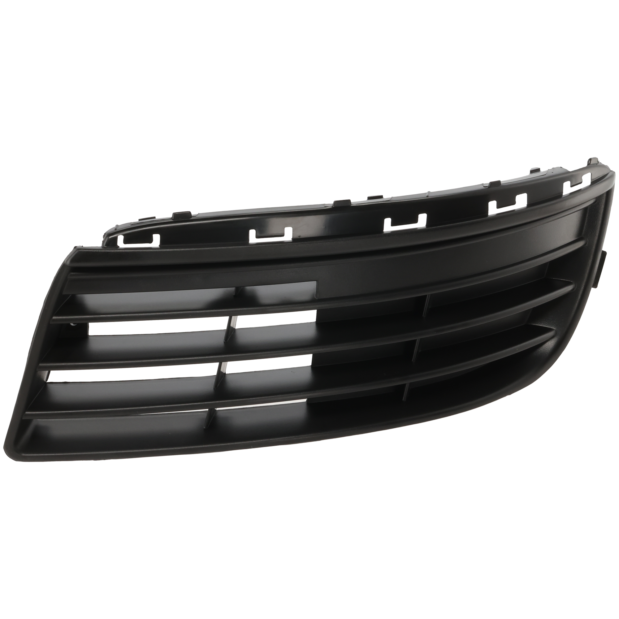 AM JETTA 05-10 FRONT BUMPER GRILLE LH Outer Textured Black w o Fog Light Hole SKU V015506 Partslink VW1036108 OEM 1K0853665F9B9