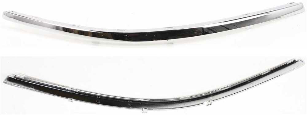 AM PASSAT 01-05 FRONT BUMPER MOLDING RH Upper Plastic Chrome New Body Style SKU V016105 Partslink VW1047102 OEM 3B08072442ZZ
