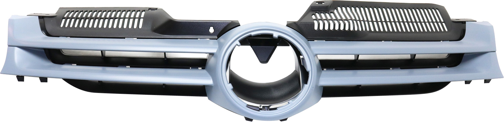 AM RABBIT 06-09 GRILLE Primed Gray Shell and Insert SKU V070117P Partslink VW1200136 OEM 1K0853651AGRU