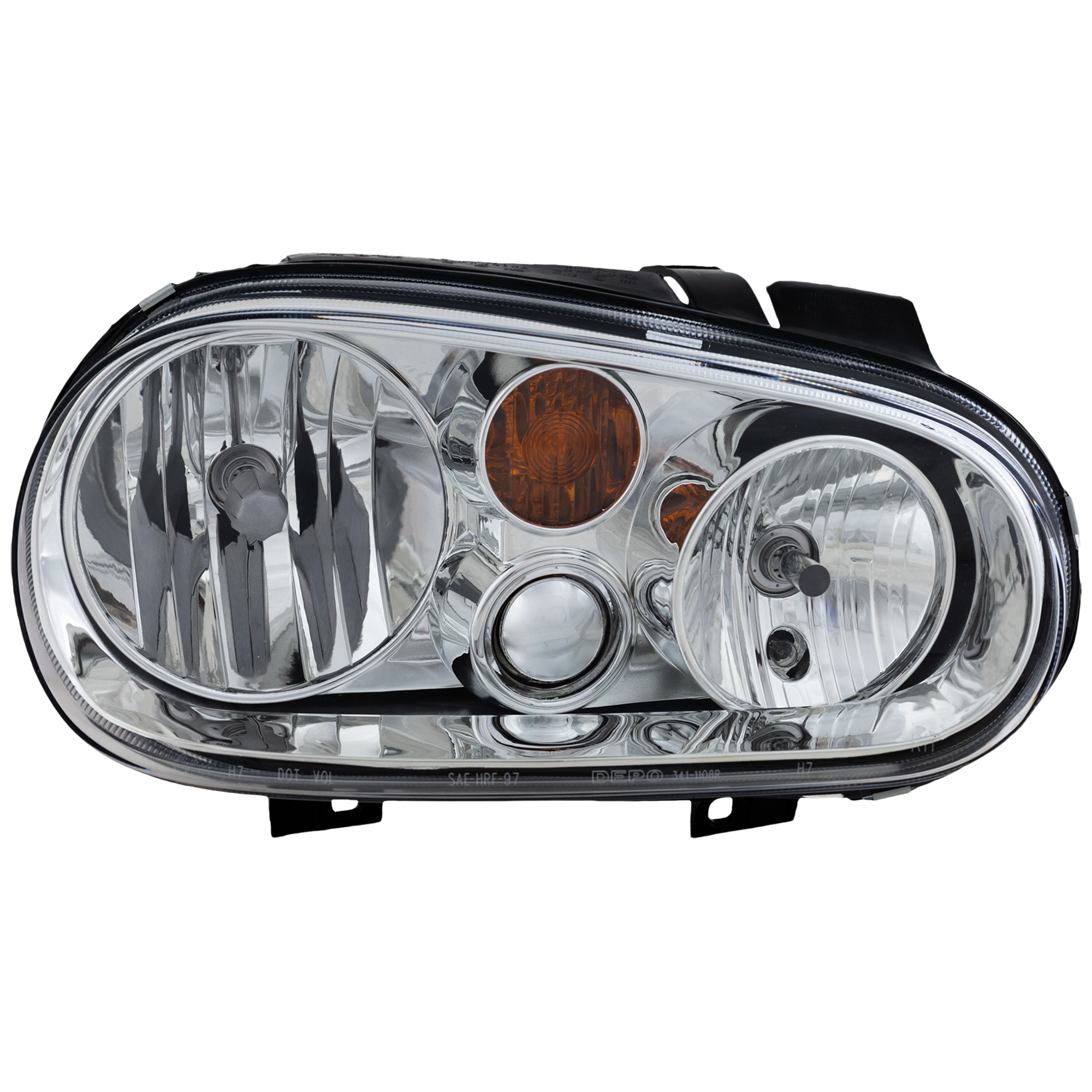AM GOLF 02-06 HEAD LAMP RH Assembly Halogen w o Fog Lights SKU V100121 Partslink VW2503123 OEM 1J0941018D