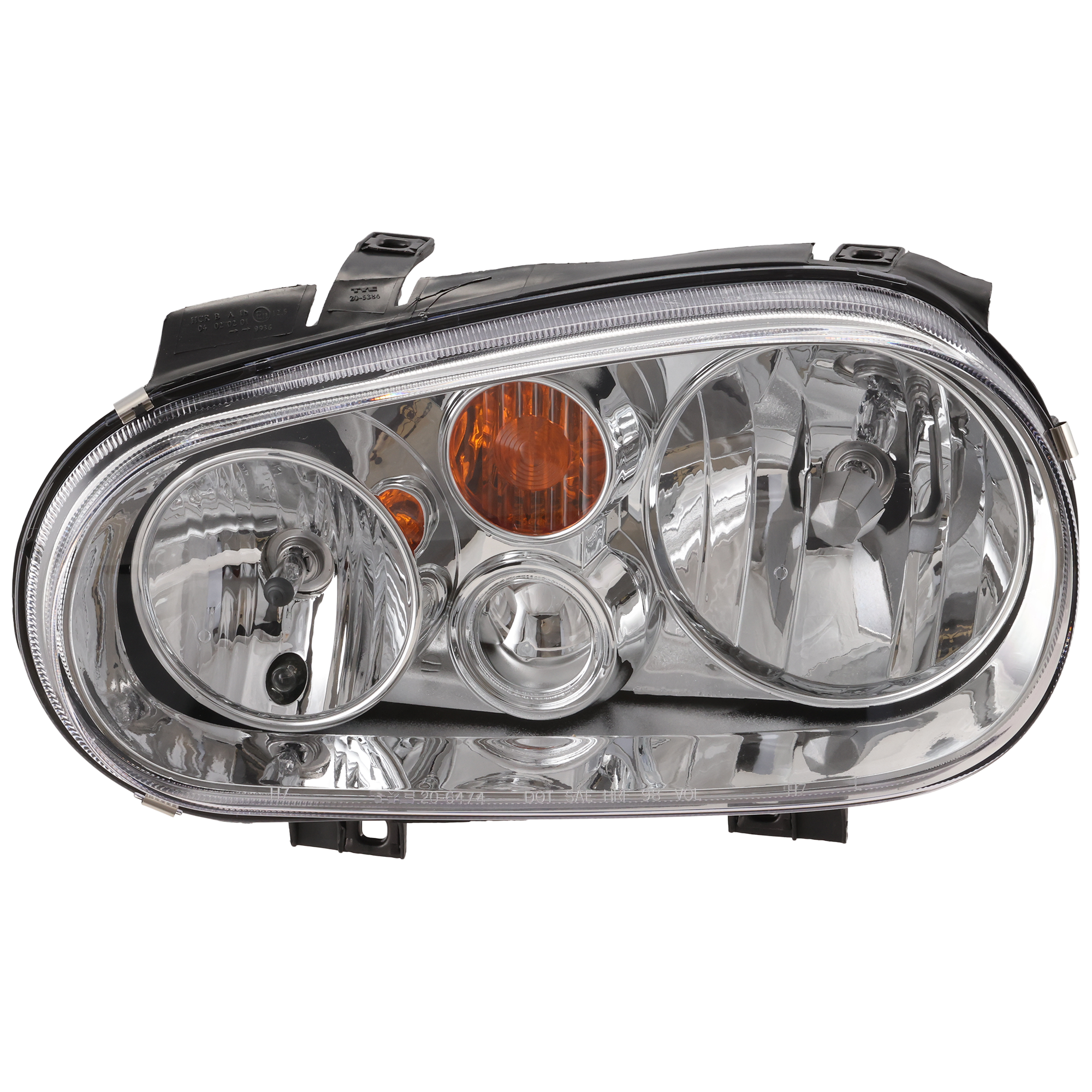AM GOLF 02-06 HEAD LAMP LH Assembly Halogen w o Fog Lights SKU V100122 Partslink VW2502123 OEM 1J0941017D