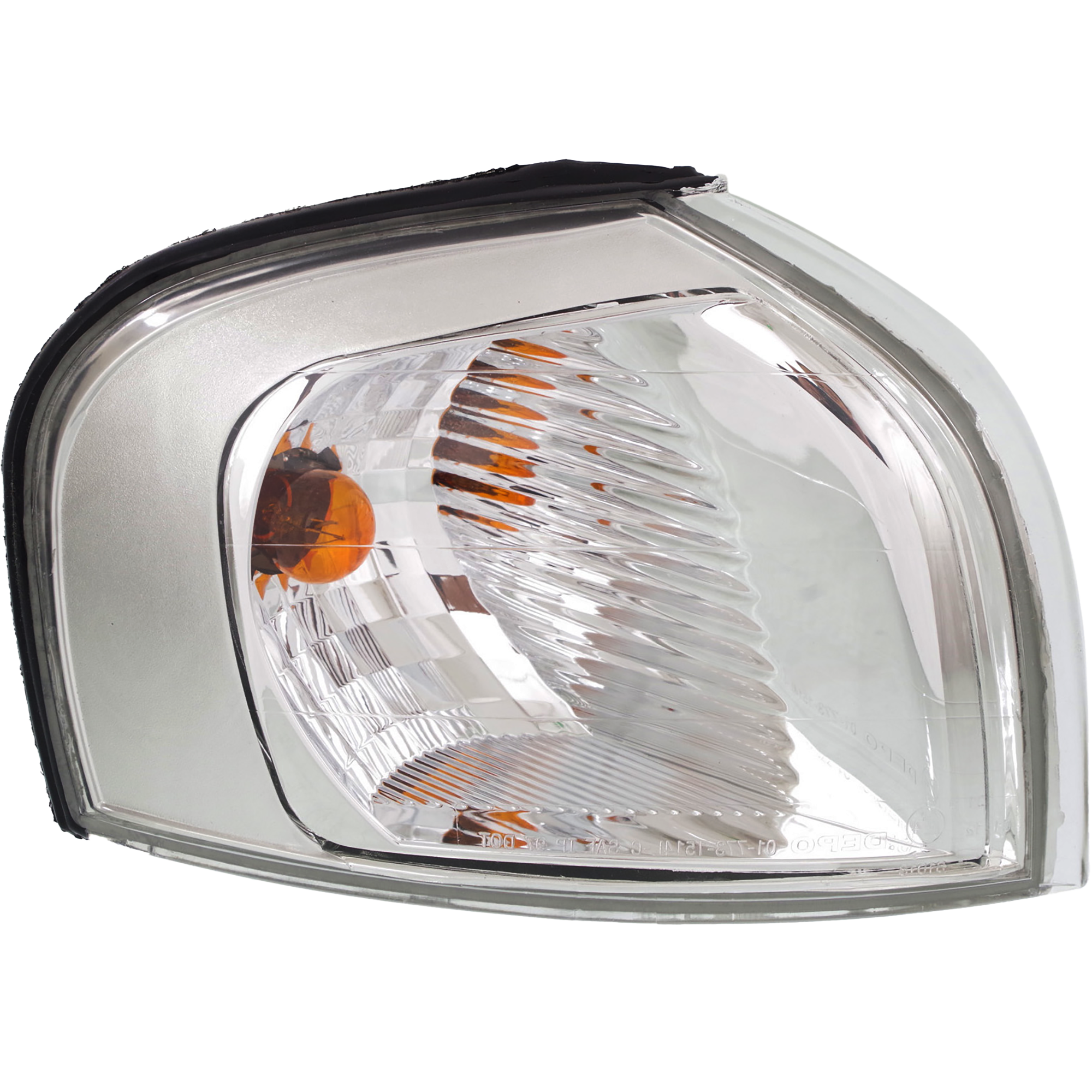 AM S80-04-06 CORNER LAMP RH Assembly Park Signal Lamp Chrome Halogen Headlamp Type SKU V104105 Partslink VO2521111 OEM 306554239