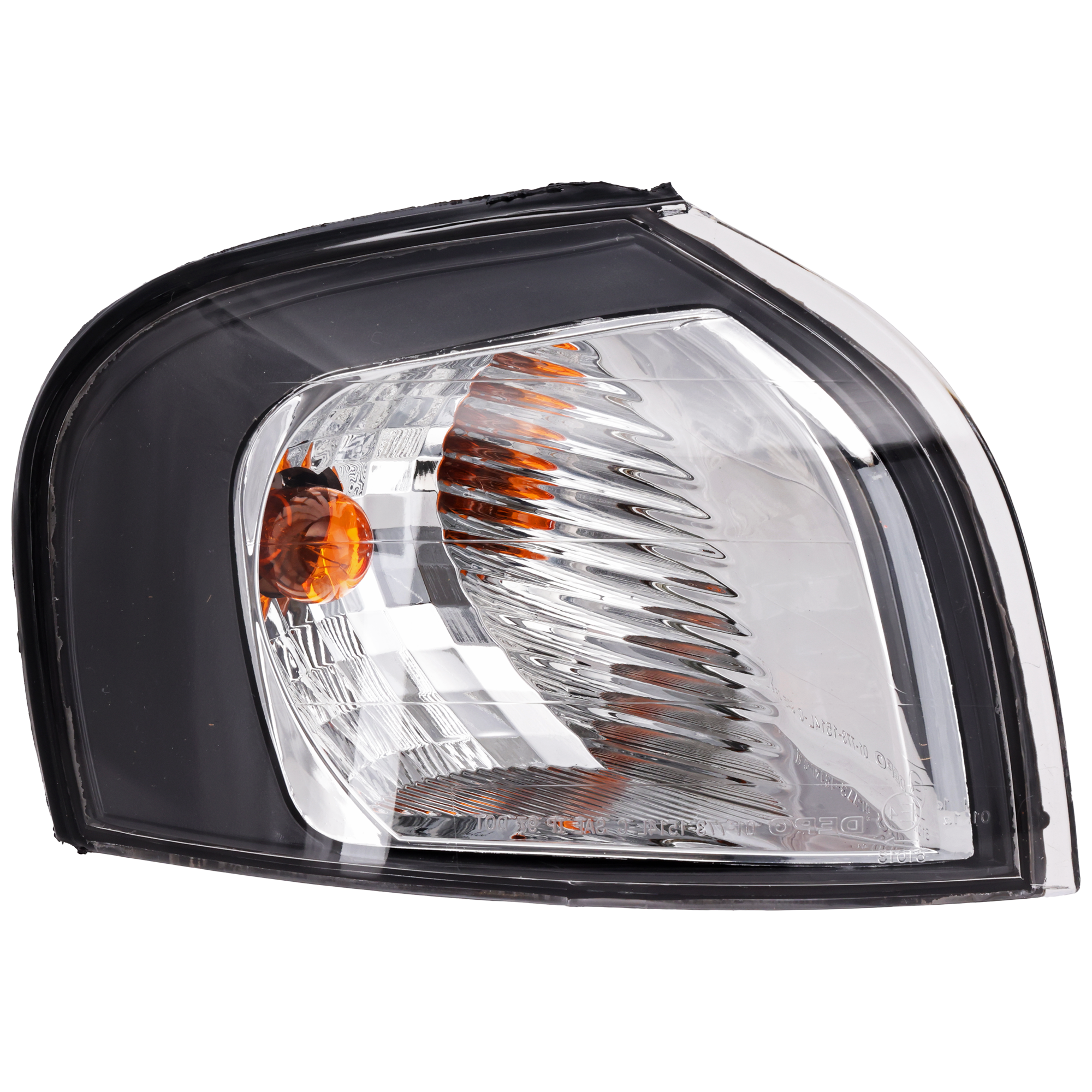 AM S80-99-03 CORNER LAMP RH Assembly Park Signal Lamp Black Halogen Headlamp Type SKU V104107 Partslink VO2521108 OEM 86204641
