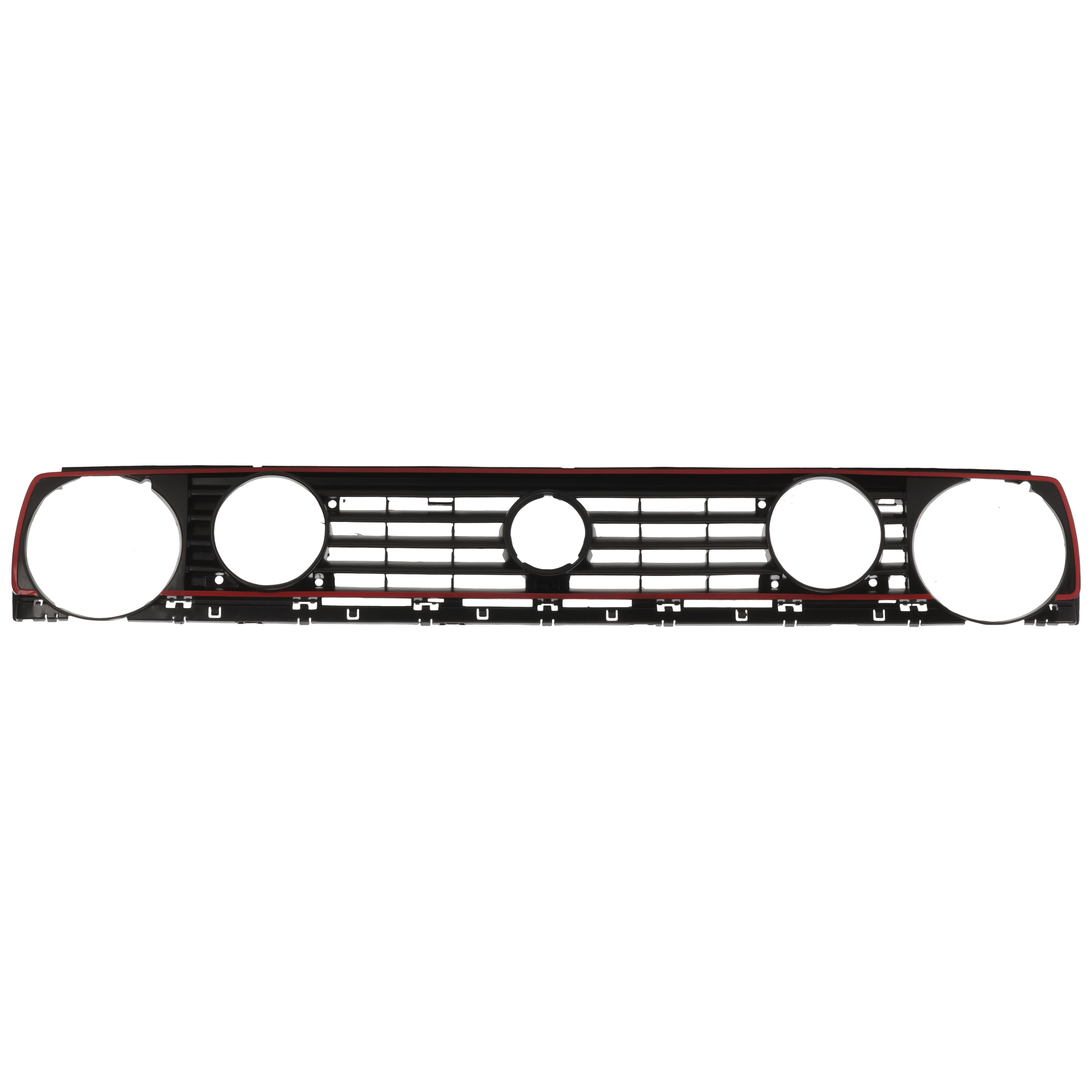AM GOLF 90-92 GRILLE Painted Black Shell and Insert GTI 16 Valve Model SKU V155 Partslink VW1200107 OEM 191853653KQN5