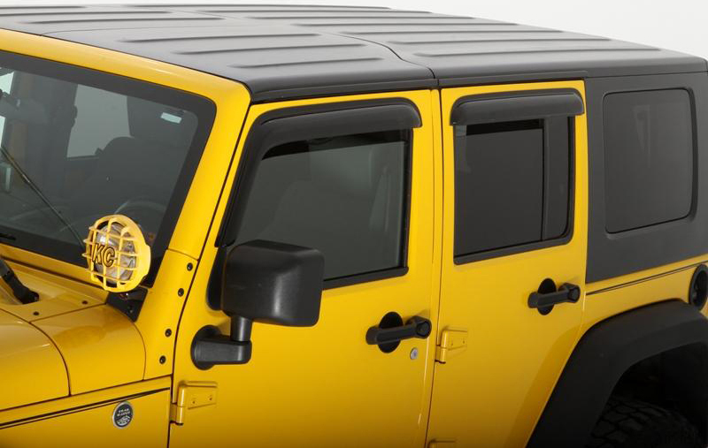 AM 2007-2014 JEEP WRANGLER UNLIMITED VENTVISOR 4PC Color: SMOKE No Drll: Y SKU V1594249