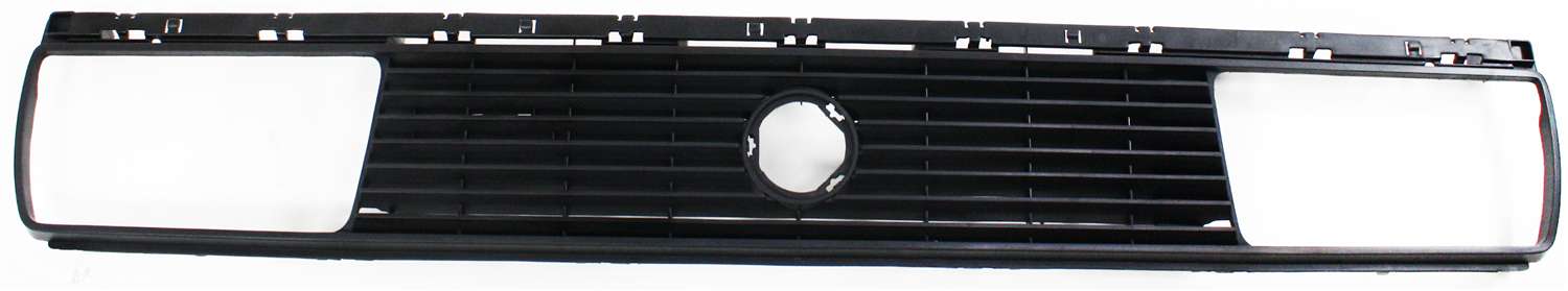 AM GOLF JETTA 85-87 GRILLE Plastic Painted Black Shell and Insert SKU V166 Partslink VW1200101 OEM 16585365301C
