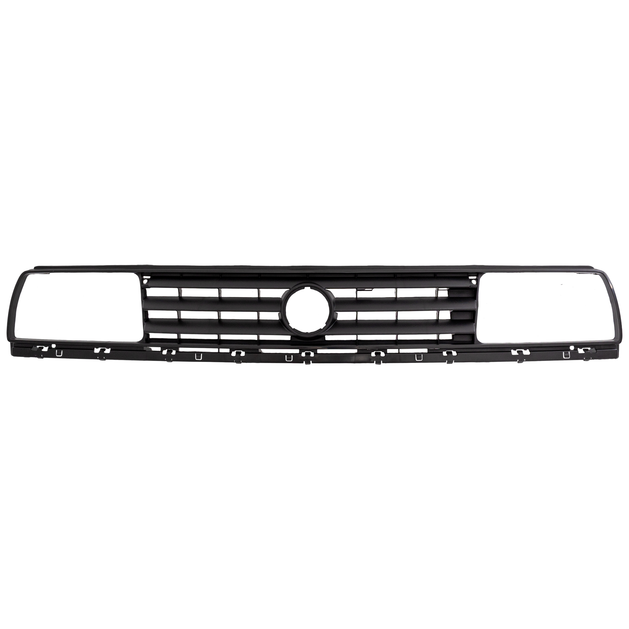AM GOLF JETTA 88-92 GRILLE Plastic Painted Black Shell and Insert SKU V167 Partslink VW1200102 OEM 165853653E01C