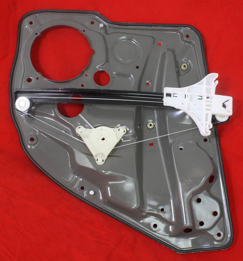 AM GOLF 99-10 REAR WINDOW REGULATOR LH Power w o Motor w Panel 4 Door SKU V491704 Partslink VW1550102 OEM 1J4839461F