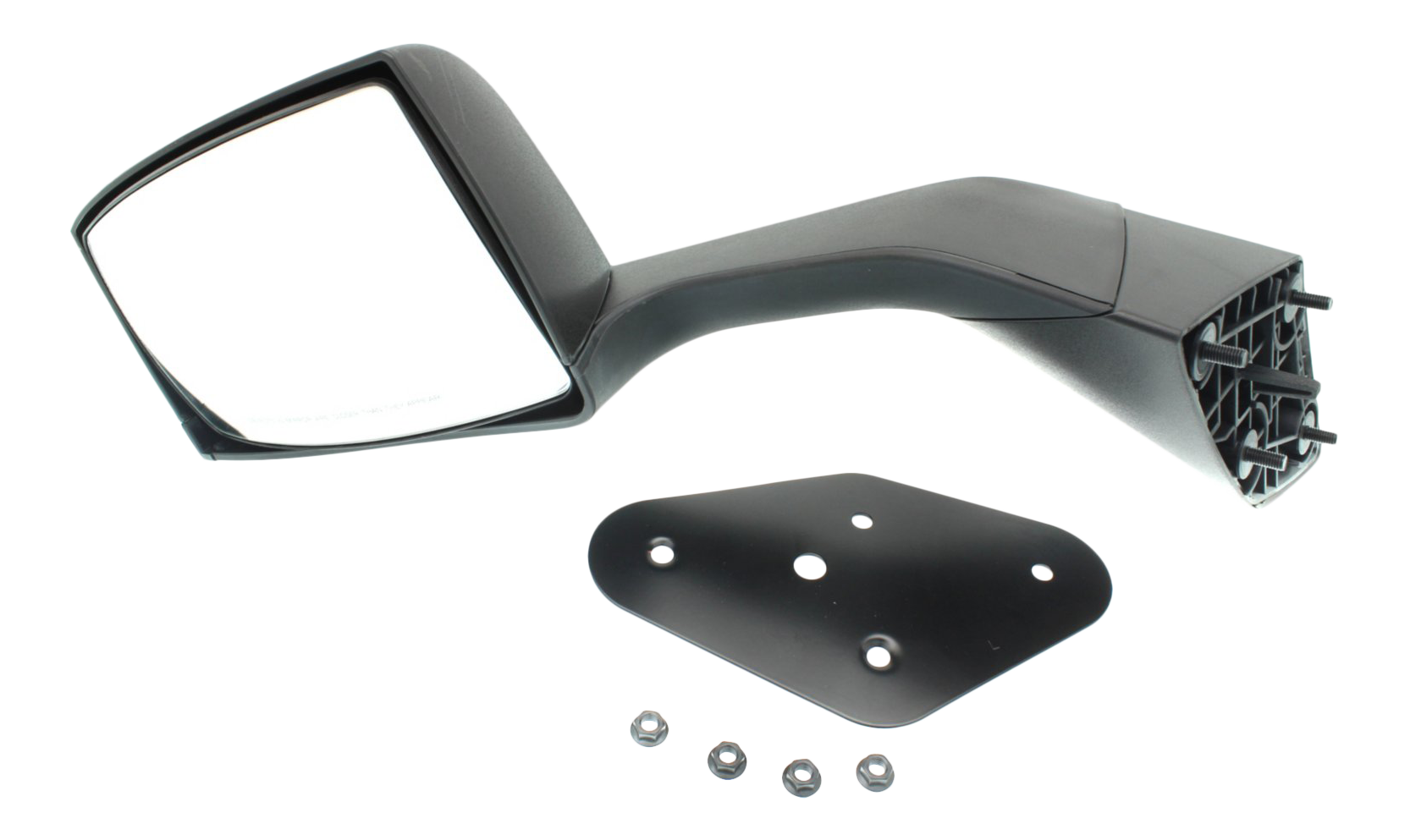 AM VOLVO VNL 15-17 HOOD MIRROR LH Manual Adjust Manual Folding Non Heated Textured SKU VL25L HD OEM 82299364