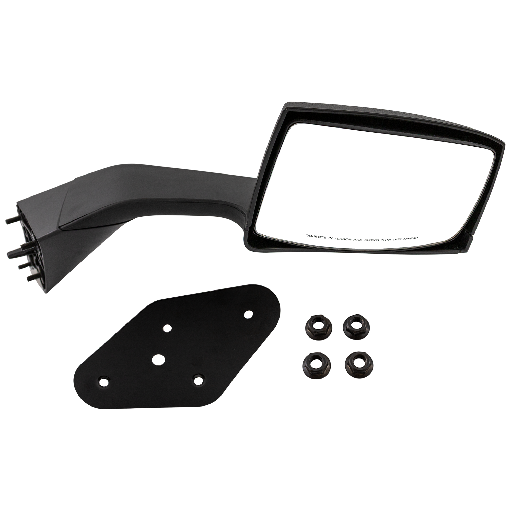 AM VOLVO VNL 15-17 HOOD MIRROR RH Manual Adjust Manual Folding Non Heated Textured SKU VL25R HD OEM 82334903