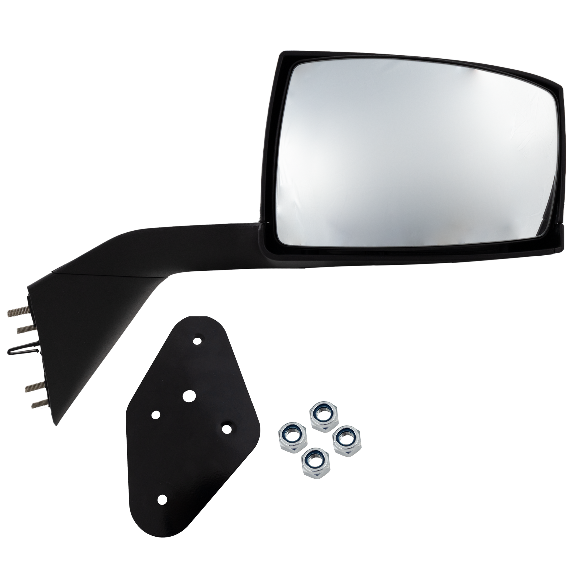 AM VOLVO VNL 04-14 HOOD MIRROR RH Manual Adjust Non Folding Non Heated Textured Black SKU VL34R HD OEM 82334903