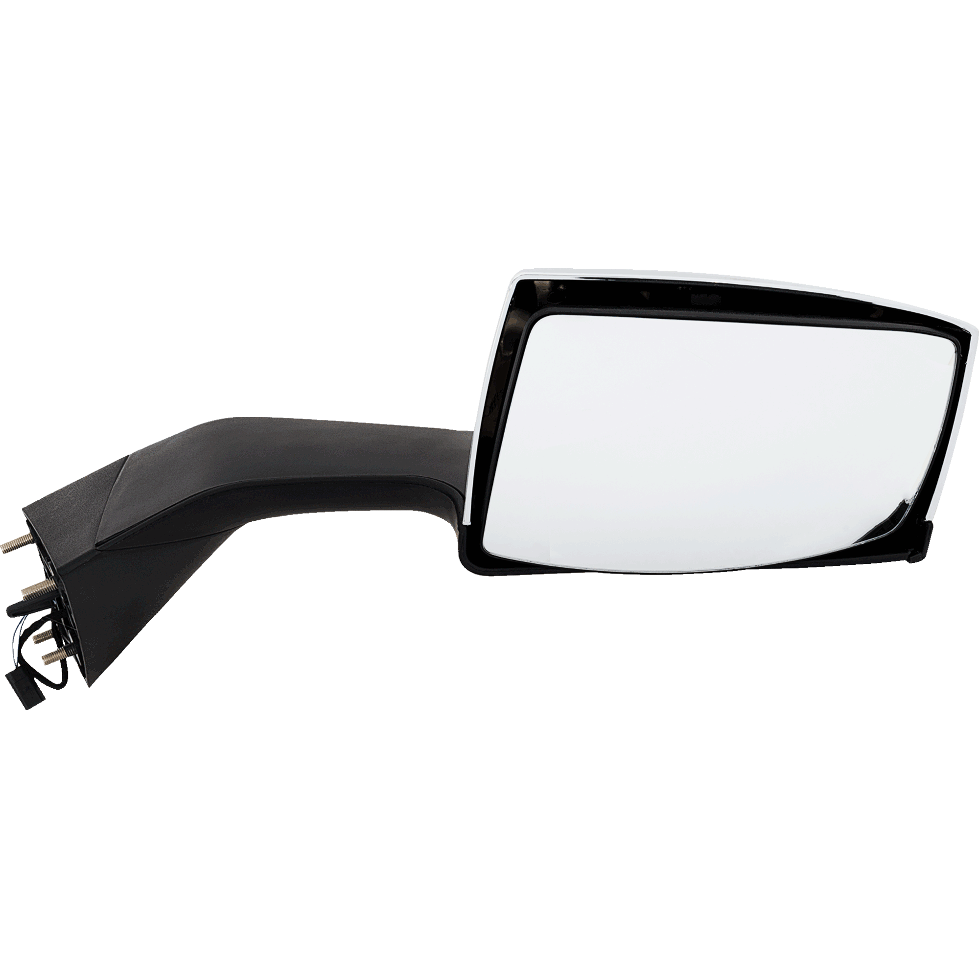 AM VOLVO VNL 04-14 HOOD MIRROR RH Manual Adjust Non Folding Heated Chrome SKU VL35R HD OEM 82361059