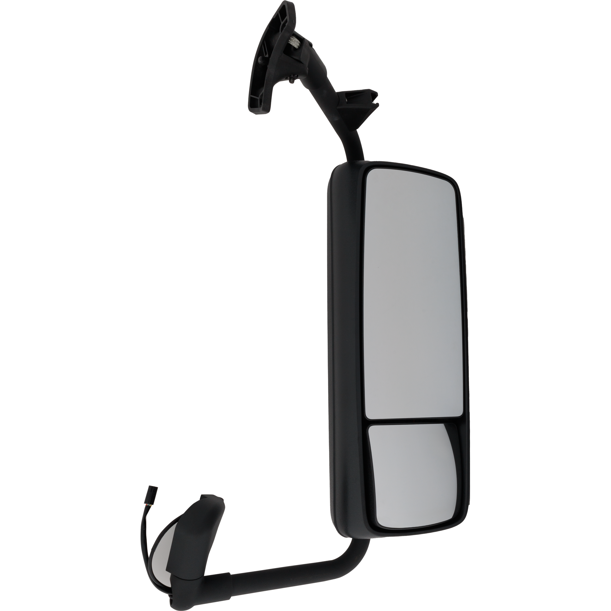 AM VOLVO VNL 04-12 MIRROR RH Power Upper Manual Adjust Lower Manual Folding Heated Paintable w Arm and CB Cable SKU VL44ER HD OEM 82239804