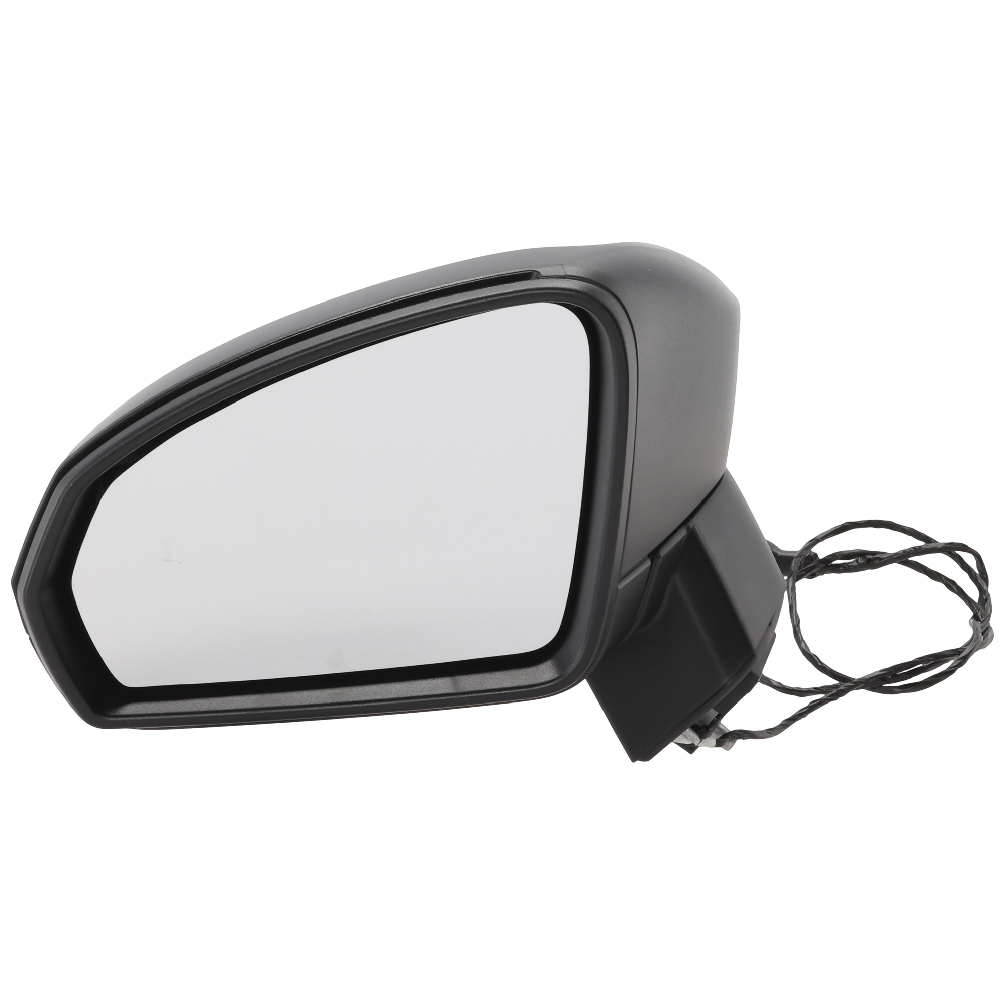 AM TAOS 22-24 MIRROR LH Power Non Heated Manual Folding Textured No Blind Spot Detection Memory Puddle Light and Auto Dimming SKU VW116EL Partslink VW1320190 OEM 2GJ857507H9B9