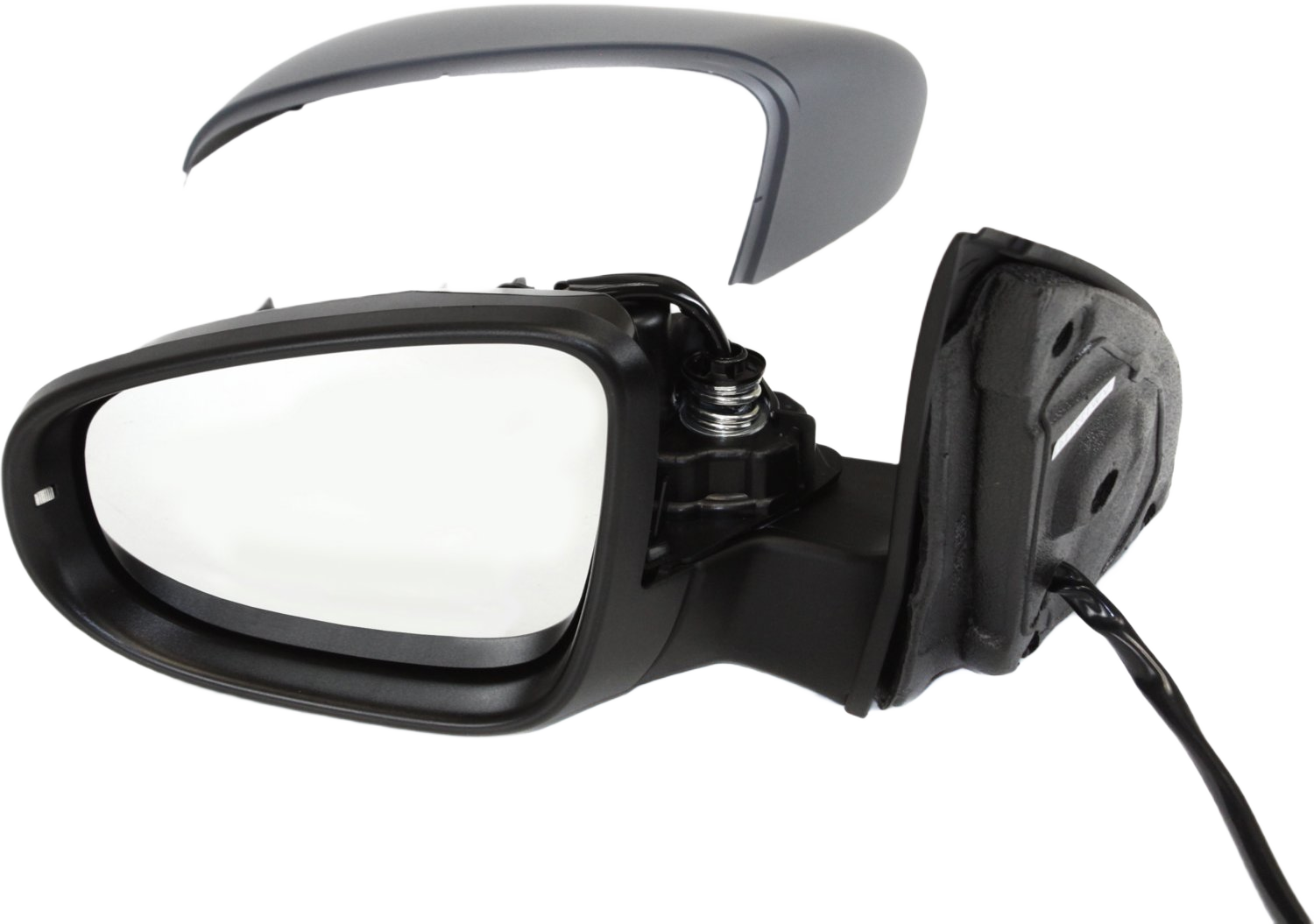 AM GOLF GTI 10-14 MIRROR LH Power Power Folding Heated Paintable w Memory Hatchback SKU VW11EL S Partslink VW1320141 OEM 5K0857507AF9B9