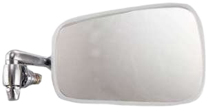 AM BEETLE SUPER BEETLE 68-77 MIRROR RH Manual Adjust Non Folding Non Heated Chrome Sedan SKU VW12R Partslink VW1321101 OEM 113857514D