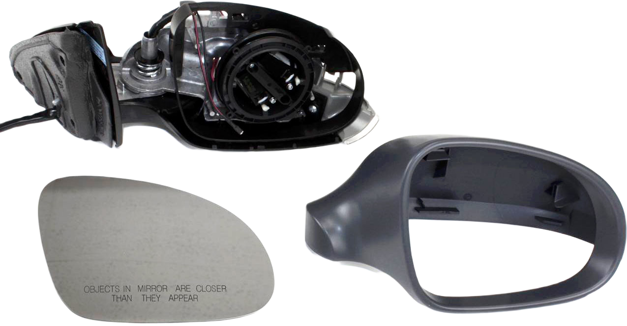 AM PASSAT 06-10 MIRROR RH Power Manual Folding Heated Paintable w Puddle and Signal Lights No Memory SKU VW35ER Partslink VW1321121 OEM 3C1857508CK9B9