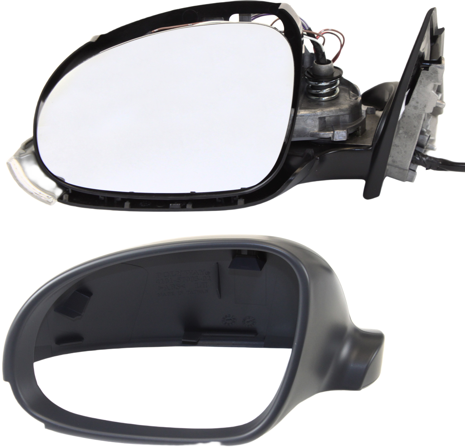 AM PASSAT 01-05 MIRROR LH Power Power Folding Heated Paintable w Signal Light No Memory SKU VW41EL S Partslink VW1320129 OEM 3B1857507AB01C PFM 3B1857507M0