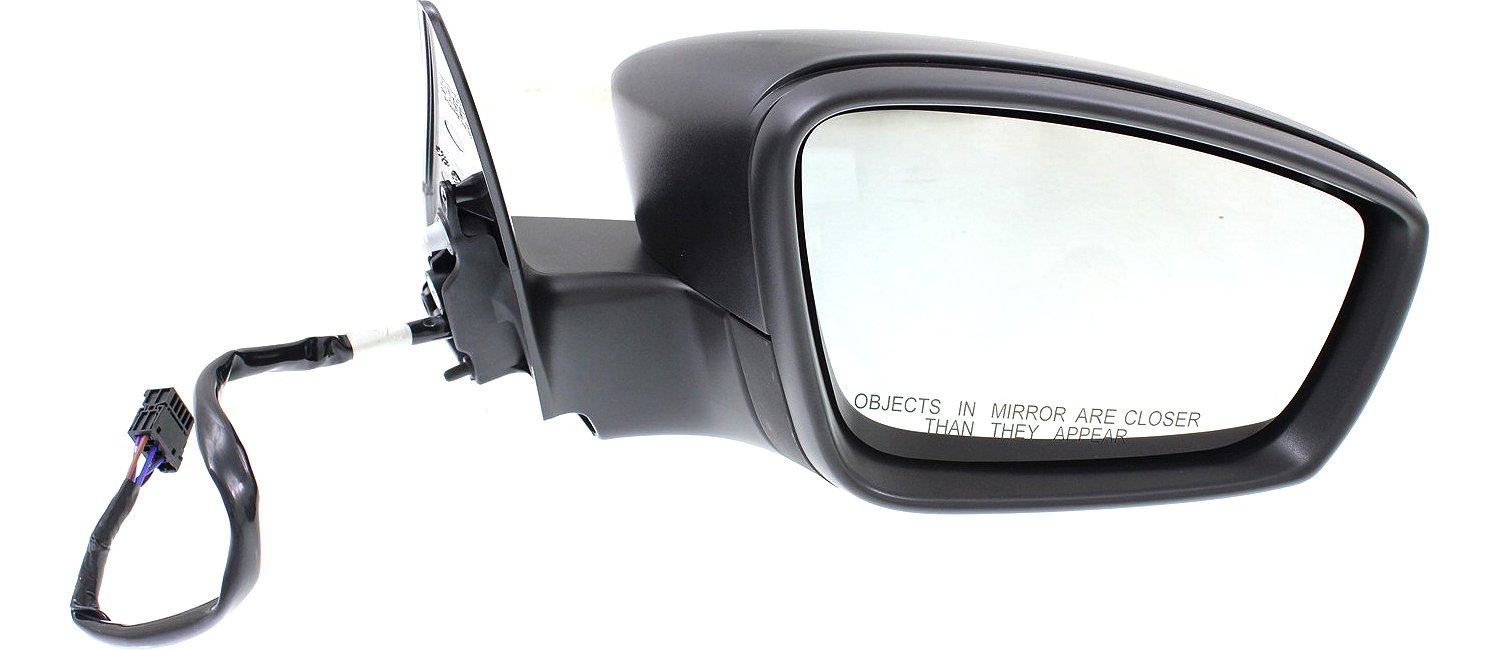 AM BEETLE 12-18 MIRROR RH Power Manual Folding Heated Textured No Auto dimming BSD Memory and Signal Light SKU VW44ER Partslink VW1321148 OEM 5C1857508P9B9 PFM