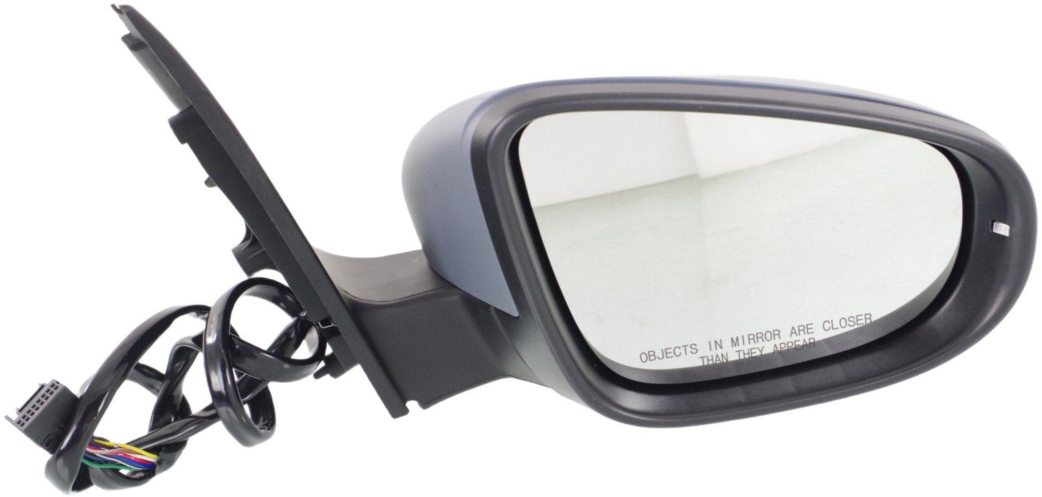 AM GOLF GTI 10-14 MIRROR RH Power Power Folding Heated Paintable No Memory Hatchback SKU VW55ER S Partslink VW1321134 OEM 5K0857508S9B9
