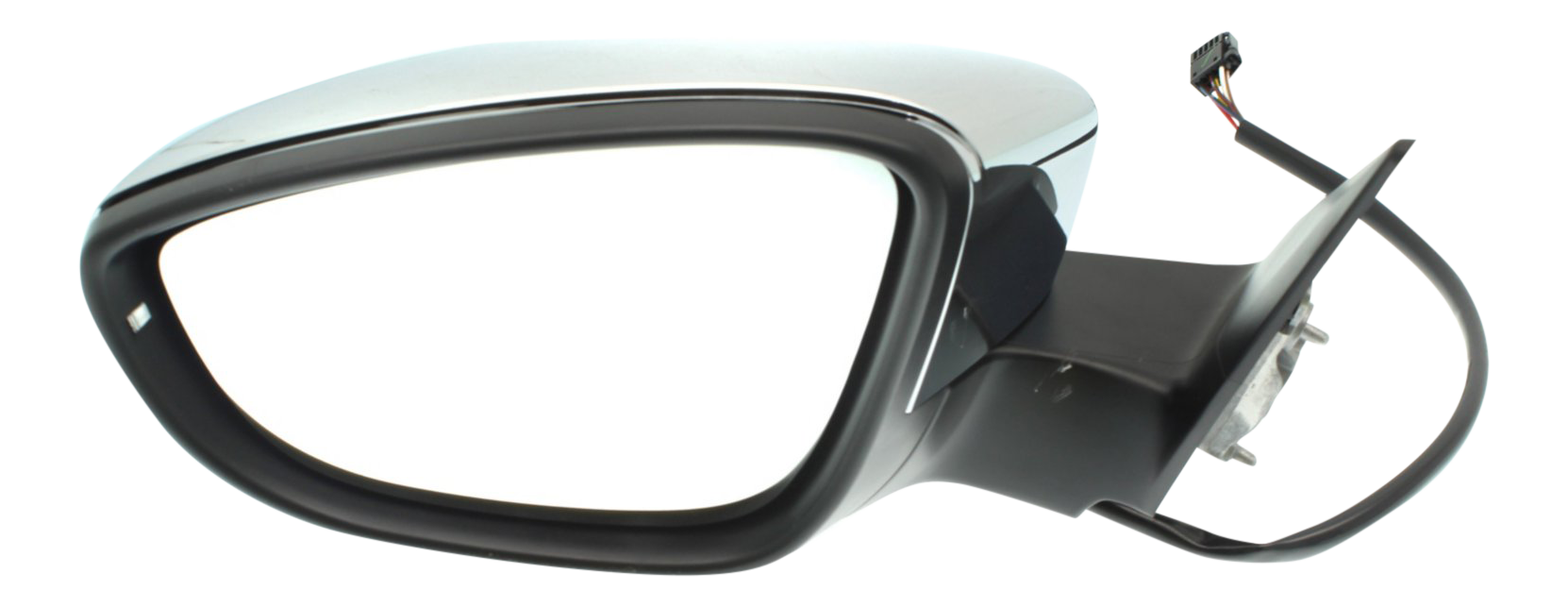 AM BEETLE 12-19 MIRROR LH Power Manual Folding Heated Chrome w In housing Signal Light No Auto dimming BSD and Memory SKU VW59CL S Partslink VW1320157 OEM 5C5857507B9B9 PFM