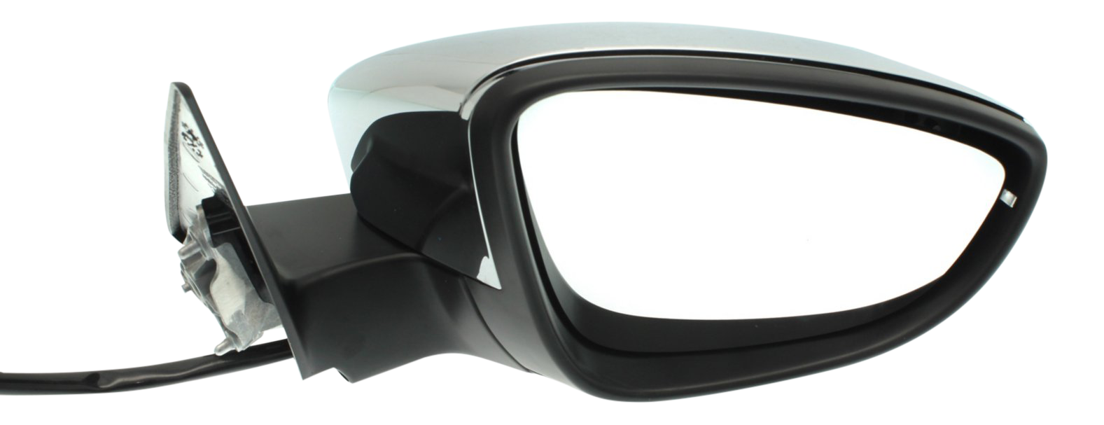 AM BEETLE 12-19 MIRROR RH Power Manual Folding Heated Chrome w In housing Signal Light No Auto dimming BSD and Memory SKU VW59CR S Partslink VW1321157 OEM 5C5857508B9B9 PFM