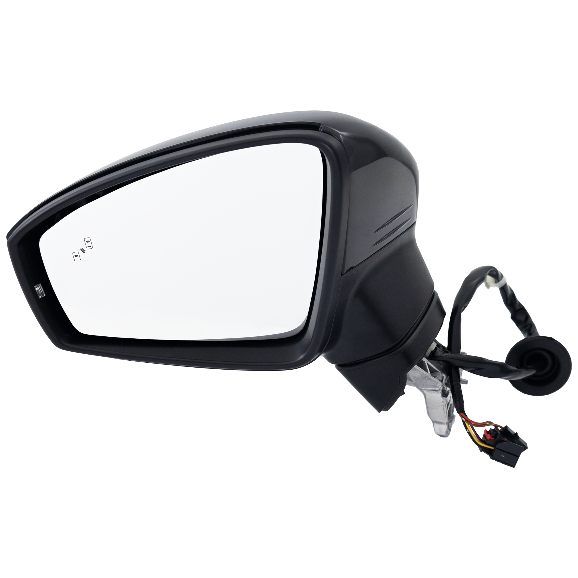 AM TIGUAN 18-21 MIRROR LH Power Manual Folding Heated Paintable w Signal Light in Glass BSD No Puddle Light Auto Dimming Memory SKU VW74EL S Partslink VW1320179 OEM 5NN857507R9B9-5NN857537GRU 5NN