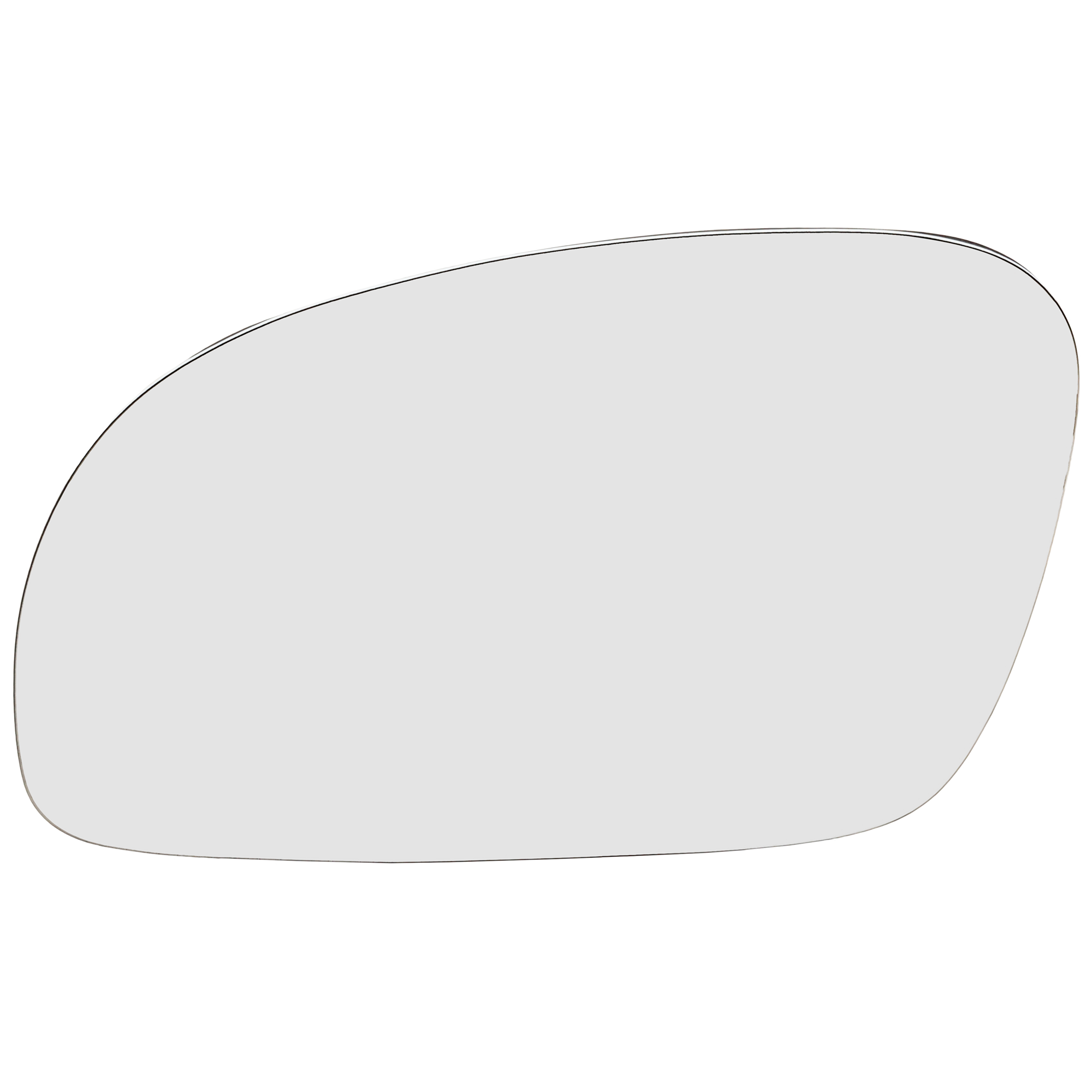 AM BEETLE 01-10 MIRROR GLASS LH Heated w Backing Plate Convertible Flat SKU VW79GL Partslink VW1324110 OEM 1C1857521G