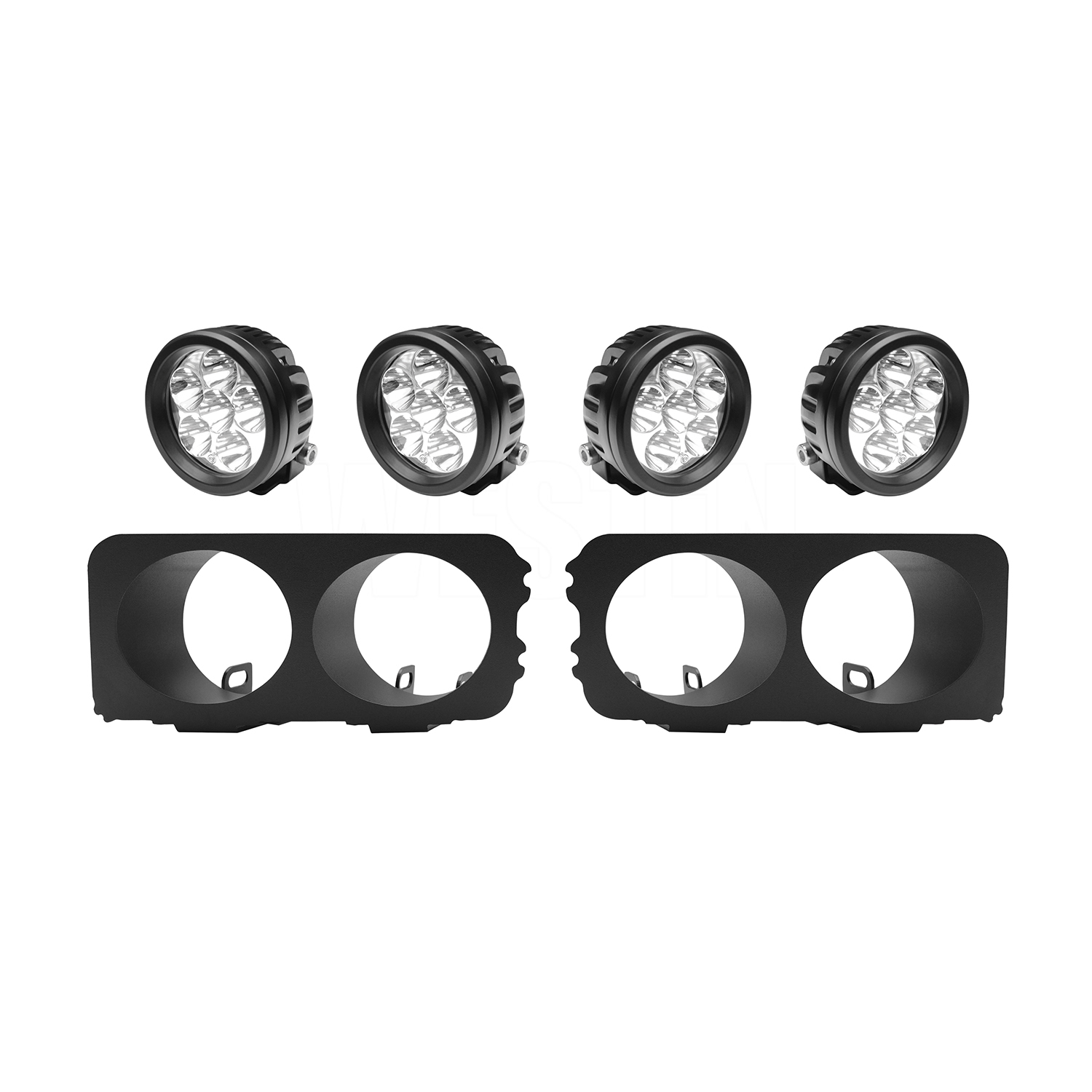 AM Outlaw Pro Mod Bumper Light Kit Round Round LED Light Kit for Outlaw Front Bumpers includes 4 Round LED Auxiliary lights and 2 brackets. SKU W16589905