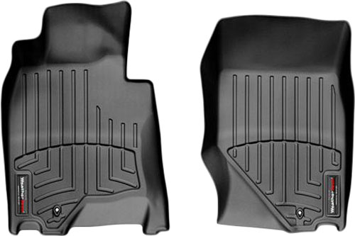 AM Front FloorLiner Black 2007-2013 Infiniti G35 Fits vehicles with one retention device on the driver s side SKU W24441561