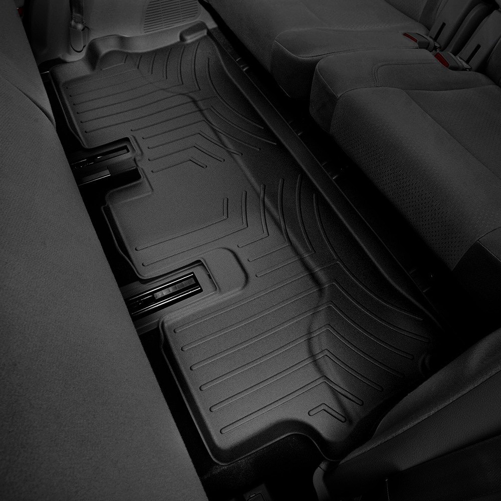 AM 2022 + Jeep Grand Wagoneer Black Rear FloorLiner 8 Passenger seating SKU W244417046