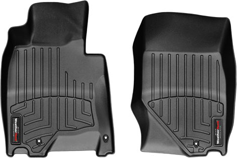 AM Front FloorLiner Black 2009-2013 Infiniti G Fits vehicle with 2 driver side retention posts SKU W24443501