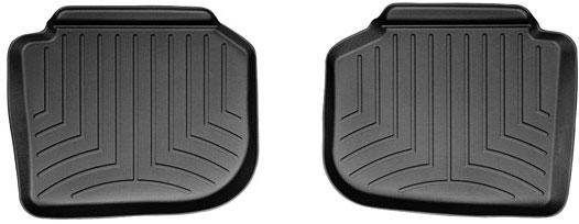 AM Rear FloorLiner Black 2012-2017 Volkswagen Passat Two piece part SKU W24443842