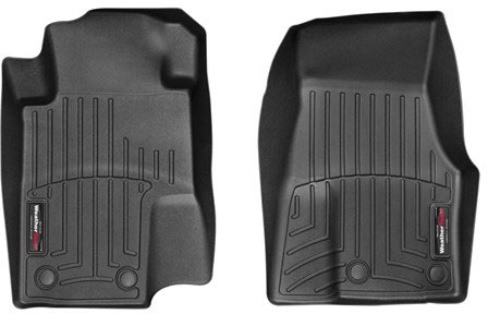 AM Front FloorLiner Black 2012-2013 Ford Mustang Fits models with two retention devices on the driver s and passenger s side SKU W24444681