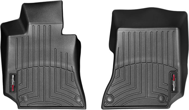 AM Front FloorLiner Black 2014-2017 Mercedes Benz E Class Fits vehicles with floor posts on both sides fits sdecn and wagon SKU W24446811