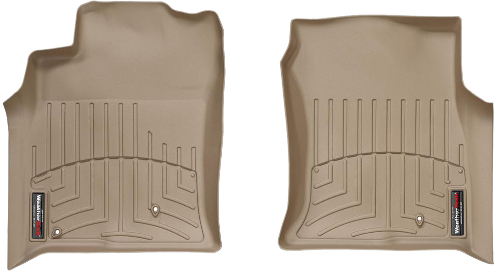 AM Front FloorLiner Tan 2003-2006 Lexus GX470 w o Rear Seat Entertainment System SKU W24450701
