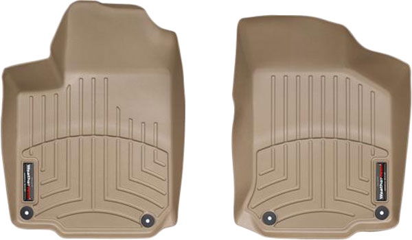AM Front FloorLiner Tan 1998-2011 Volkswagen Beetle Fits vehicles with round retention devices SKU W24452631