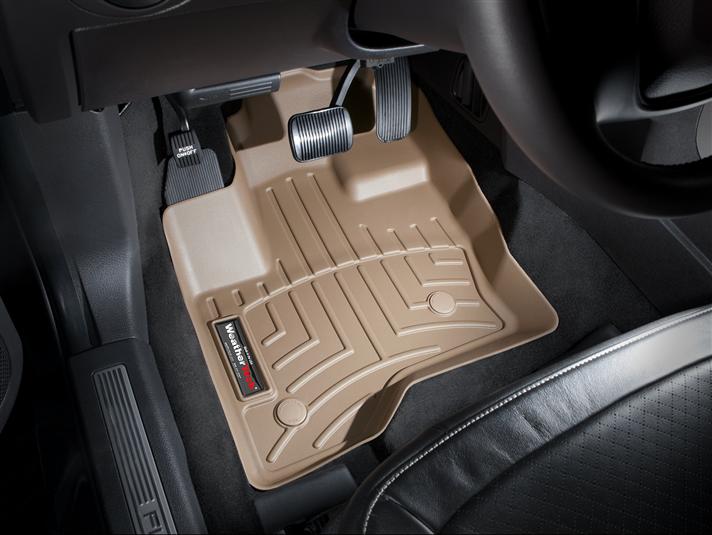 AM Front FloorLiner Tan 2009-2017 Ford Flex Fits vehicles with two posts not hooks on driver s side floor SKU W24453121