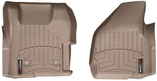 AM Front FloorLiner Tan 2011-2016 Ford F 250 F 350 F 450 F 550 Fits regular cab fits vehicles with floor mounted 4x4 transfer case SKU W24454221