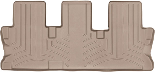 AM Rear FloorLiner Tan 2014-2017 Toyota Highlander Does not fit hybrid models fits vehicles with 2nd row bench seats SKU W24456323
