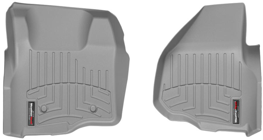 AM Front FloorLiner Grey 2011-2017 F 250 F 350 F 450 F 550 Fits SuperCab and Super Crew SKU W24463051