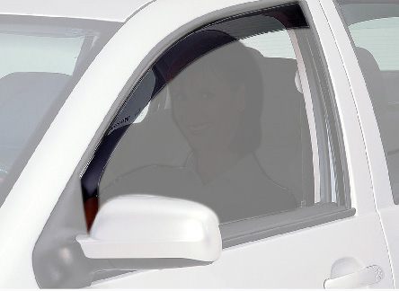 AM Front Side Window Deflectors Color: Dark Smoke 1999-2006 Volkswagen Golf 3 door SKU W2480197