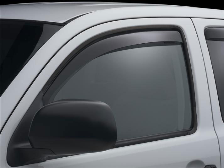 AM Front Side Window Deflectors Color: Dark Smoke 2005-2013 Toyota Tacoma Access Cab SKU W2480389