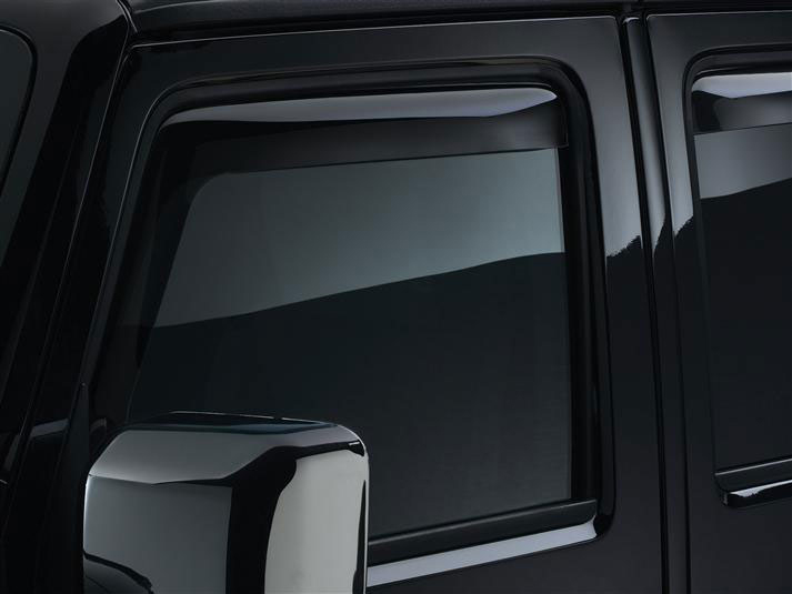 AM Front Side Window Deflectors Color: Dark Smoke 2007-2014 Jeep Wrangler SKU W2480443