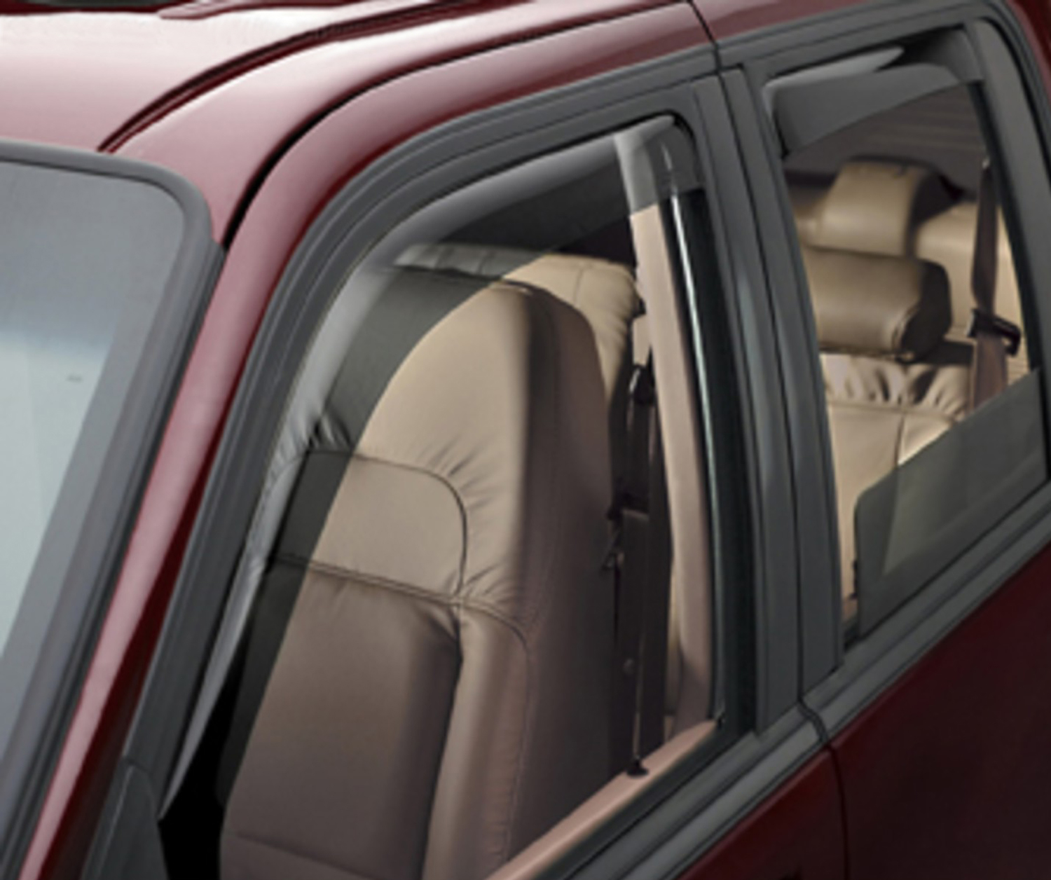 AM Front Rear Side Window Deflectors Color: Dark Smoke 2000-2006 BMW X5 SKU W2482241